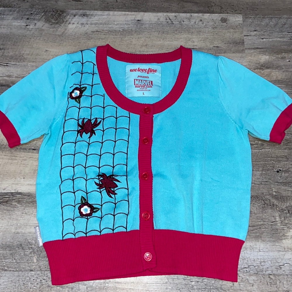 Marvel, Spider-Man theme cardigan